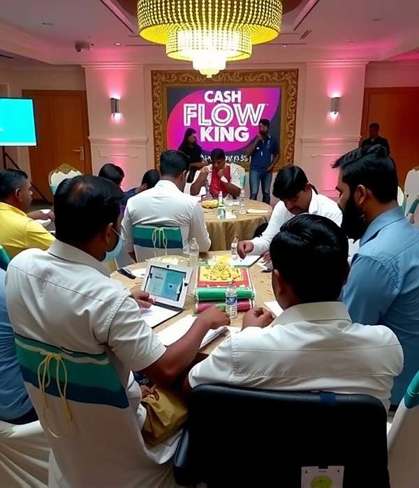 Cash Flow King Community Event Cash Flow King community event in Mumbai with players participating in financial workshops